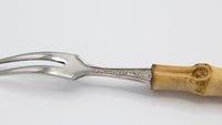Japanese Made Bamboo Handled Cocktail Forks, S/8