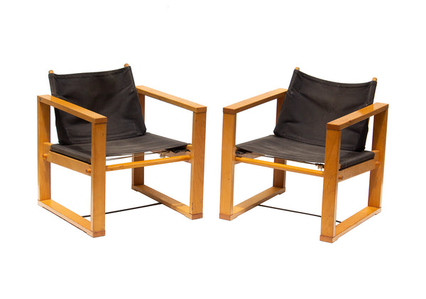 Pair of Safari Style Sling Chairs