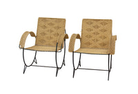 Pair of Iron Hoop Chairs