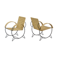 Pair of Iron Hoop Chairs
