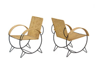 Pair of Iron Hoop Chairs