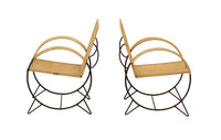 Pair of Iron Hoop Chairs