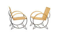 Pair of Iron Hoop Chairs