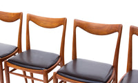 S/4 Norwegian Teak Bambi Dining Chairs