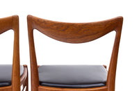 S/4 Norwegian Teak Bambi Dining Chairs