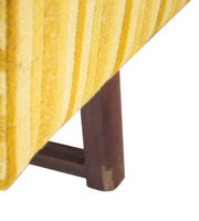 Striped Yellow Midcentury Sofa for Reupholstery