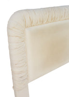 Queen Sized Ruched '80s Headboard- for Reupholstery