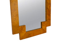 Geometric Italian Burlwood Mirror