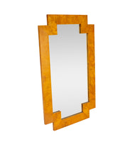 Geometric Italian Burlwood Mirror