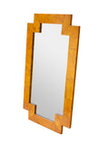 Geometric Italian Burlwood Mirror