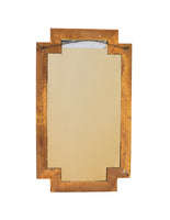 Geometric Italian Burlwood Mirror