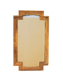 Geometric Italian Burlwood Mirror