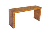 Parsons Console Table in Burlwood Laminate
