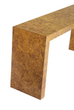 Parsons Console Table in Burlwood Laminate