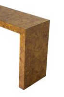 Parsons Console Table in Burlwood Laminate