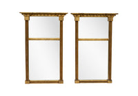 Pair of Gilt Rectangular Mirrors by LaBarge