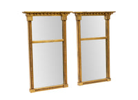 Pair of Gilt Rectangular Mirrors by LaBarge