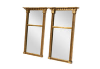 Pair of Gilt Rectangular Mirrors by LaBarge