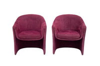 Sculptural Pair of Armchairs by Dunbar