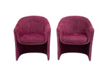 Sculptural Pair of Armchairs by Dunbar