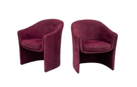 Sculptural Pair of Armchairs by Dunbar