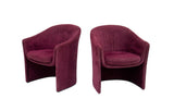 Sculptural Pair of Armchairs by Dunbar