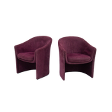 Sculptural Pair of Armchairs by Dunbar