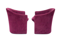 Sculptural Pair of Armchairs by Dunbar