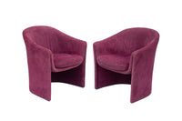 Sculptural Pair of Armchairs by Dunbar
