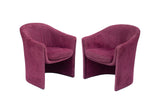 Sculptural Pair of Armchairs by Dunbar