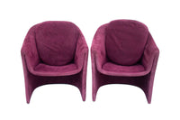 Sculptural Pair of Armchairs by Dunbar