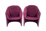 Sculptural Pair of Armchairs by Dunbar
