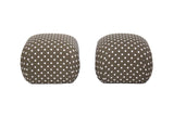 Pair of Pouff Ottomans by Sherrill