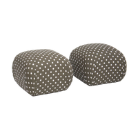 Pair of Pouff Ottomans by Sherrill