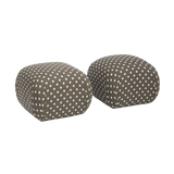 Pair of Pouff Ottomans by Sherrill