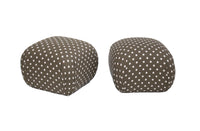 Pair of Pouff Ottomans by Sherrill