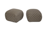 Pair of Pouff Ottomans by Sherrill