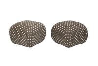 Pair of Pouff Ottomans by Sherrill