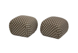 Pair of Pouff Ottomans by Sherrill