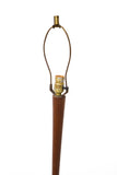 Walnut Floor Lamp with Built-in End Table