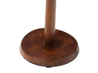 Walnut Floor Lamp with Built-in End Table