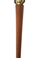 Walnut Floor Lamp with Built-in End Table