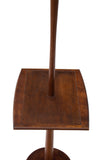 Walnut Floor Lamp with Built-in End Table
