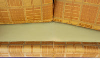 Midcentury Modern Loveseat with Walnut Base