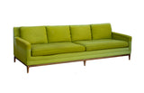 Classic Midcentury Modern Sofa with Walnut Base