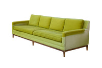 Classic Midcentury Modern Sofa with Walnut Base