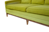 Classic Midcentury Modern Sofa with Walnut Base