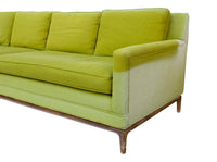 Classic Midcentury Modern Sofa with Walnut Base