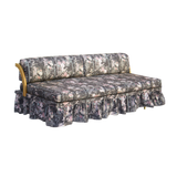 Maple Daybed with Ruffled Floral Upholstery