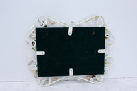 Italian Tole Mirror with Pale Pink Roses, 19" x 24"